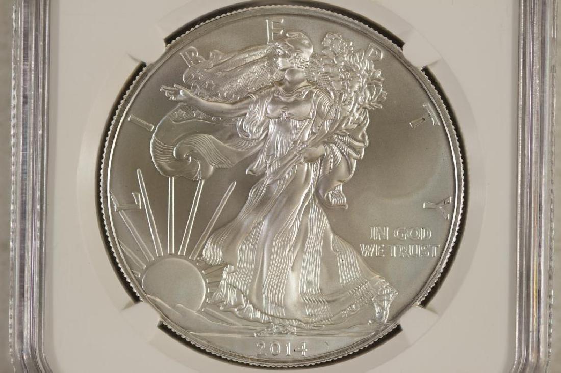 2014 (S) AMERICAN SILVER EAGLE NGC MS69 (1 of 3)