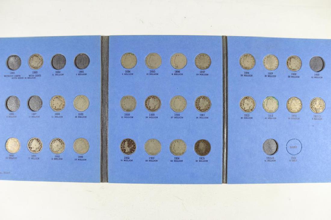 LIBERTY "V" NICKEL PARTIAL SET 26 COINS IN WHITMAN (1 of 2)