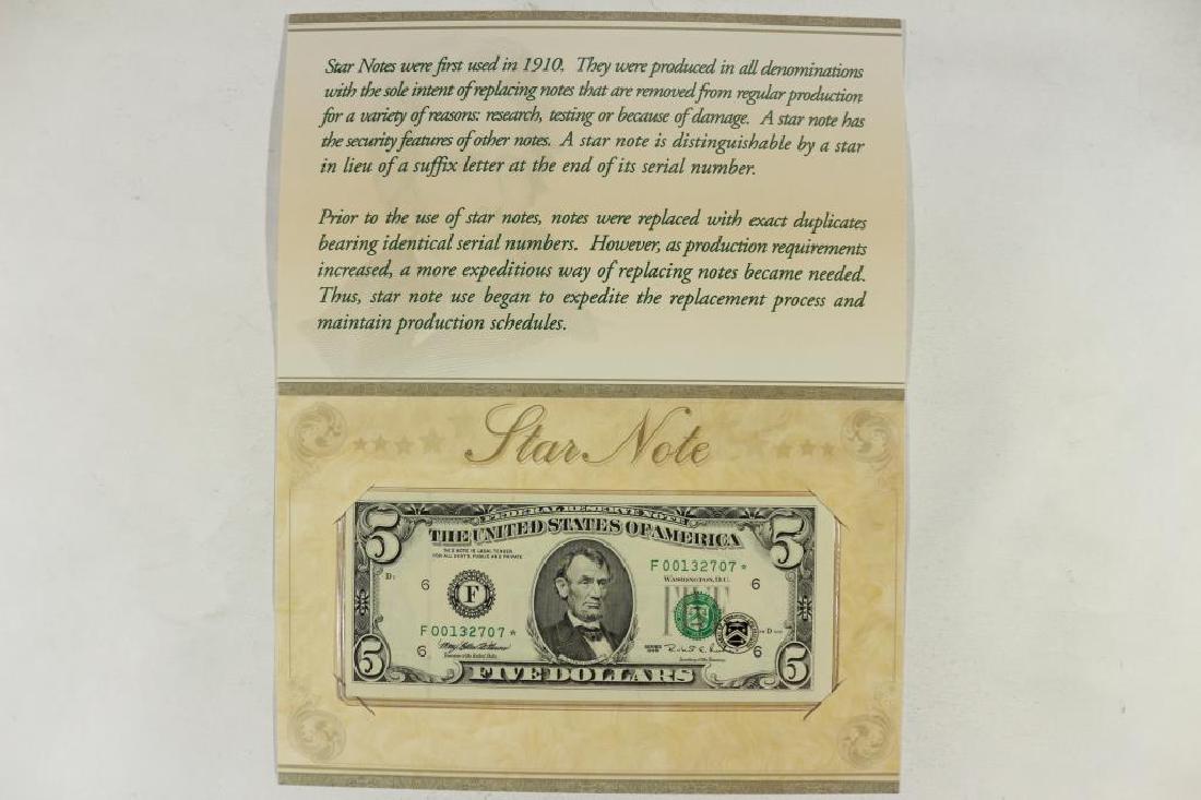 1995 $5 FRN CRISP UNC STAR NOTE ORIGINAL BEP (1 of 3)