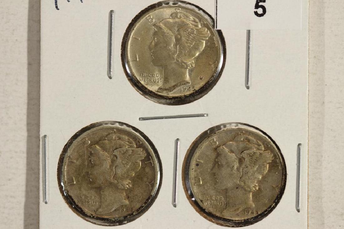 1945 P/D/S MERCURY DIMES (1 of 2)