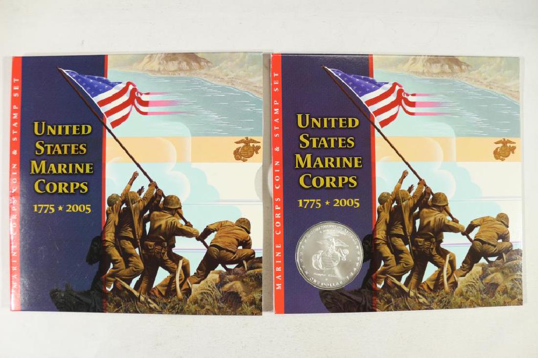 2005 US MARINE CORPS COIN & STAMP SET (1 of 3)