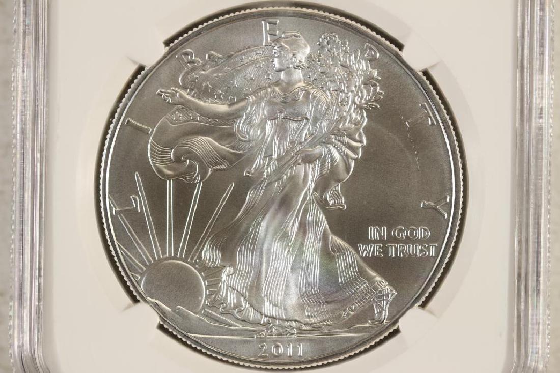 2011 AMERICAN SILVER EAGLE NGC MS69 EARLY RELEASES (1 of 3)