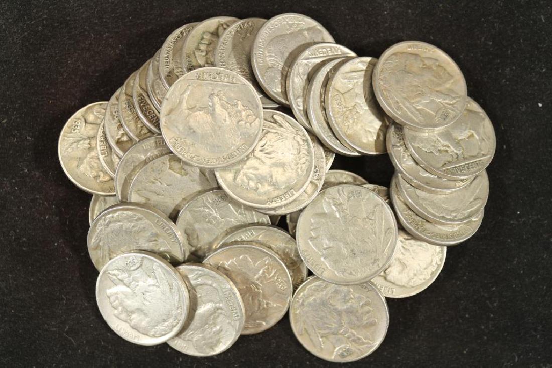 40 ASSORTED 1930'S BUFFALO NICKELS (1 of 1)