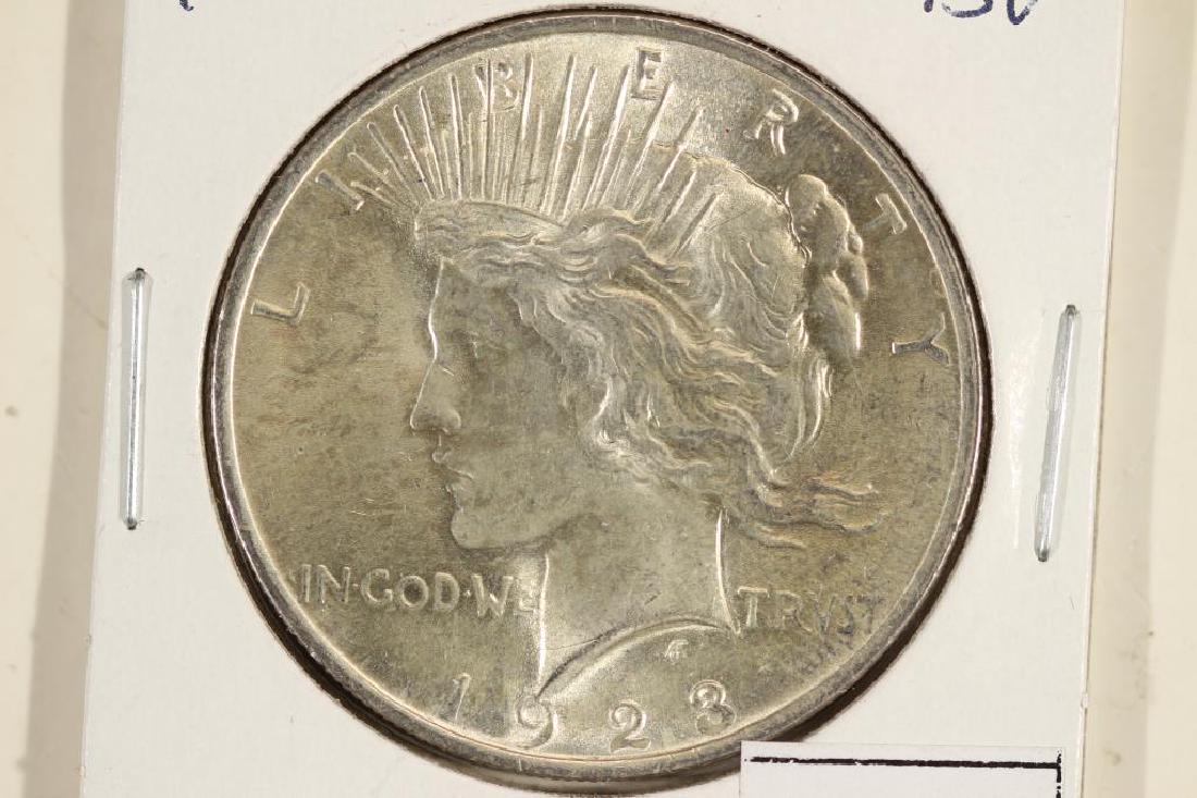 1923 PEACE SILVER DOLLAR BU (1 of 2)