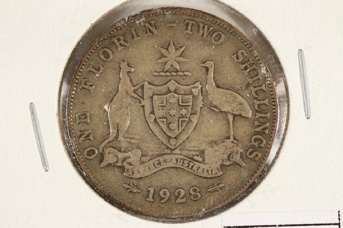 1928 AUSTRALIA SILVER FLORIN .3363 OZ. ASW (1 of 2)