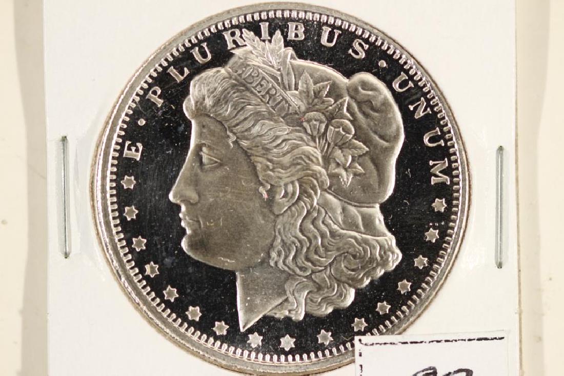 1 TROY OZ .999 FINE SILVER PROOF ROUND: MORGAN / EAGLE