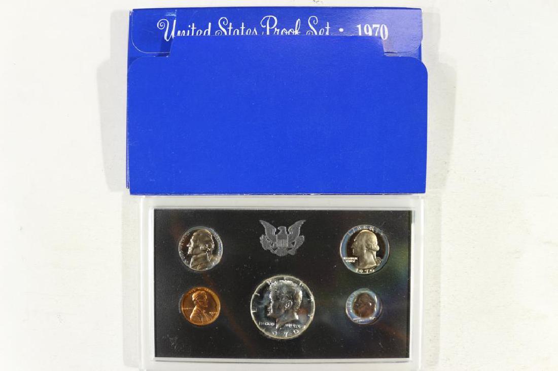 1970 US PROOF SET WITH BOX, 40% SILVER JFK HALF (1 of 2)
