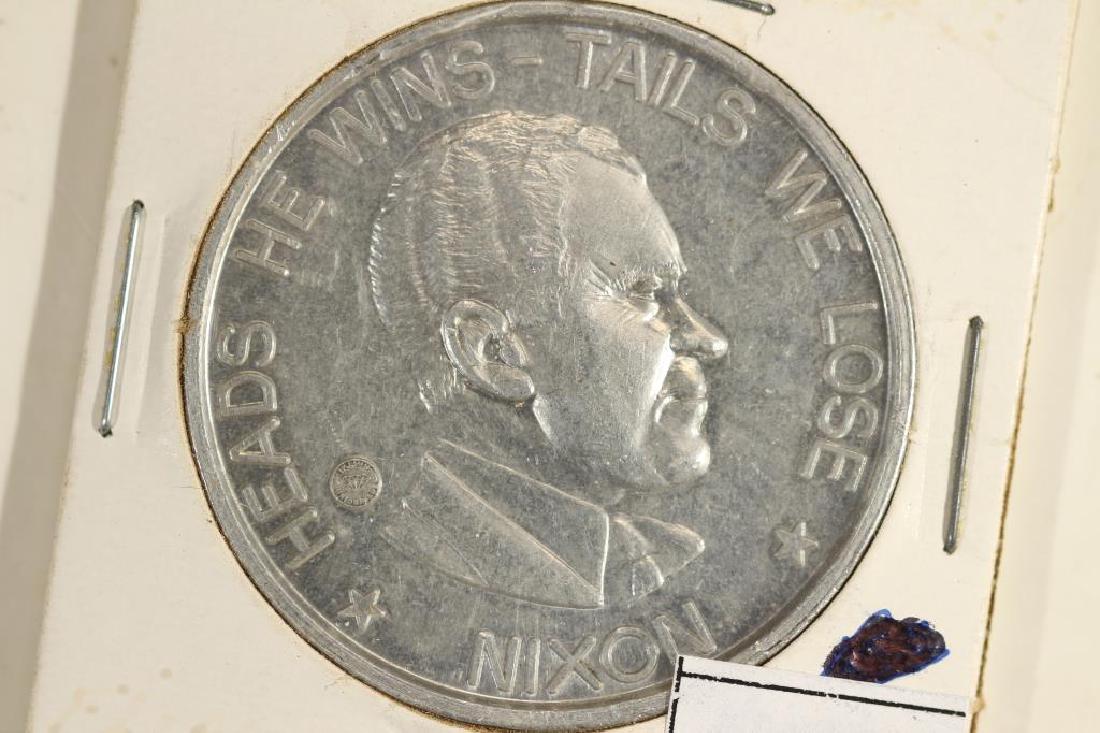 NIXON / WALLACE VINTAGE TOKEN HEADS HE WINS TAILS (1 of 2)