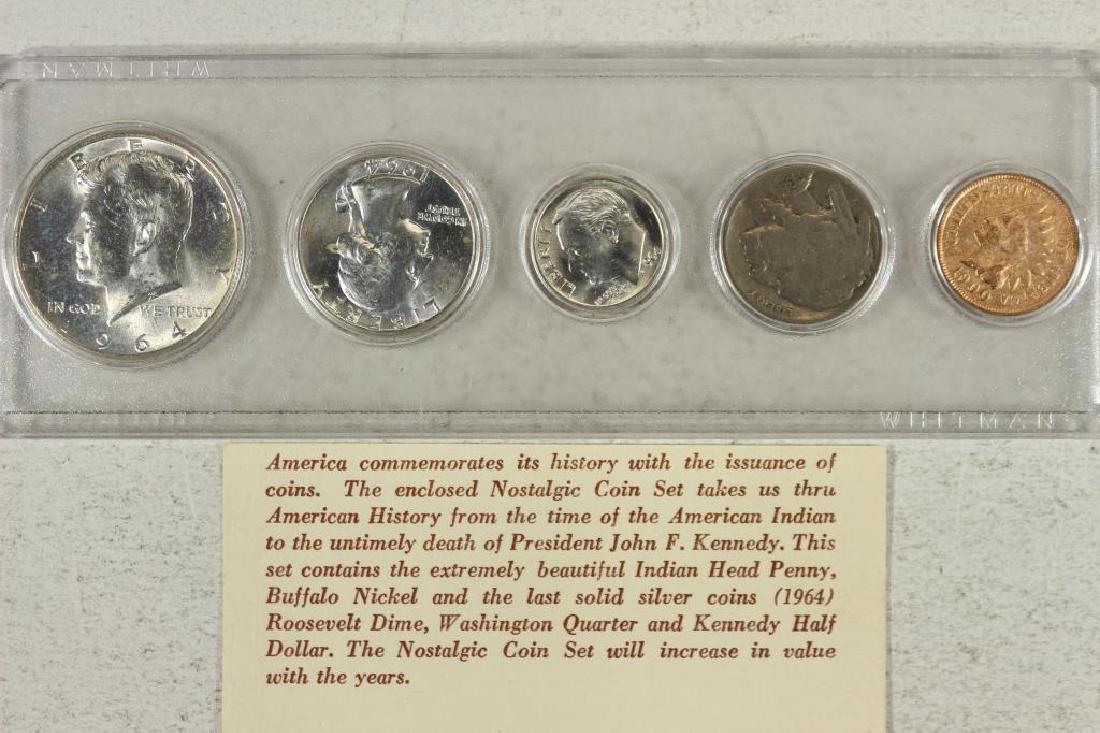NOSTALGIC COIN SET CONTAINS: 90% SILVER 1964 JFK, (1 of 2)