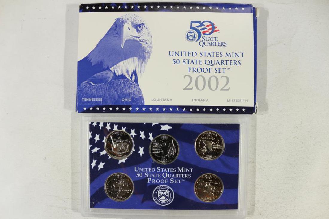 2002 US 50 STATE QUARTERS PROOF SET WITH BOX (1 of 2)
