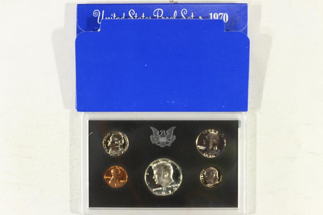 1970 US PROOF SET WITH BOX, 40% SILVER JFK HALF (1 of 2)