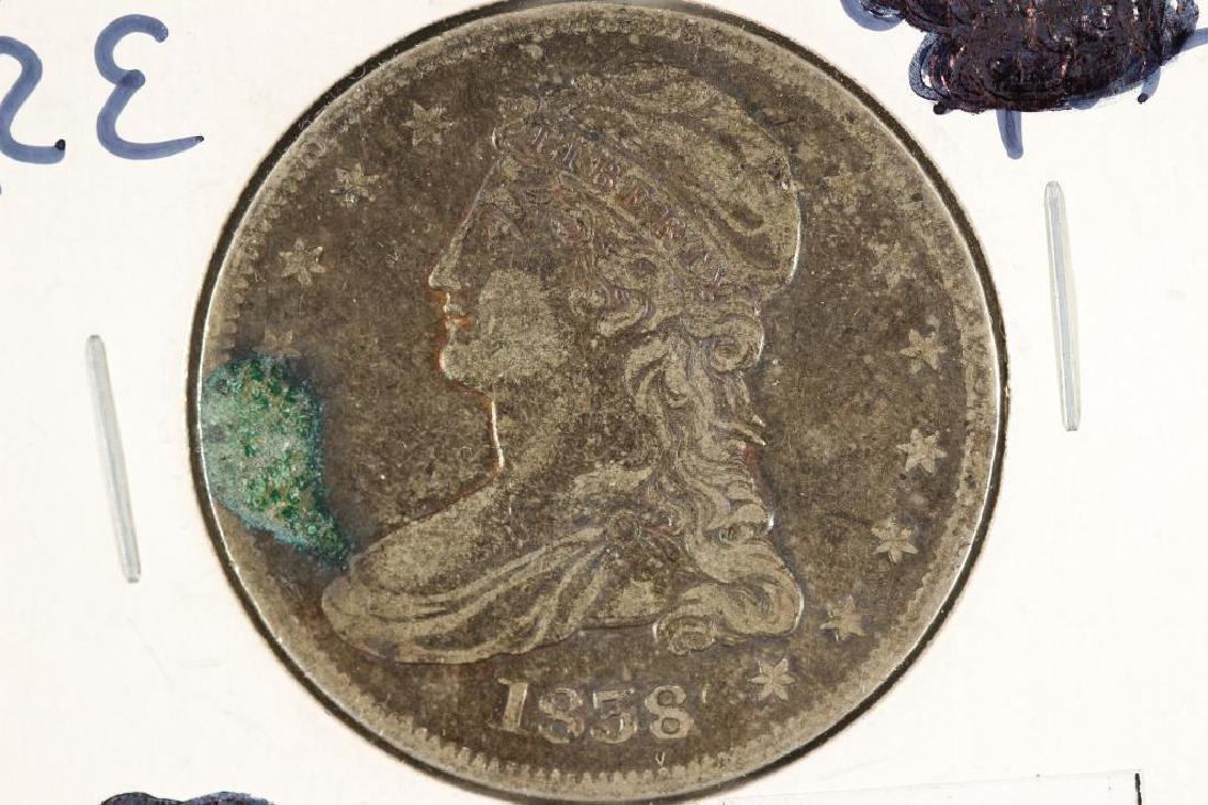 1838 CAPPED BUST HALF DOLLAR VERY FINE WITH (1 of 2)