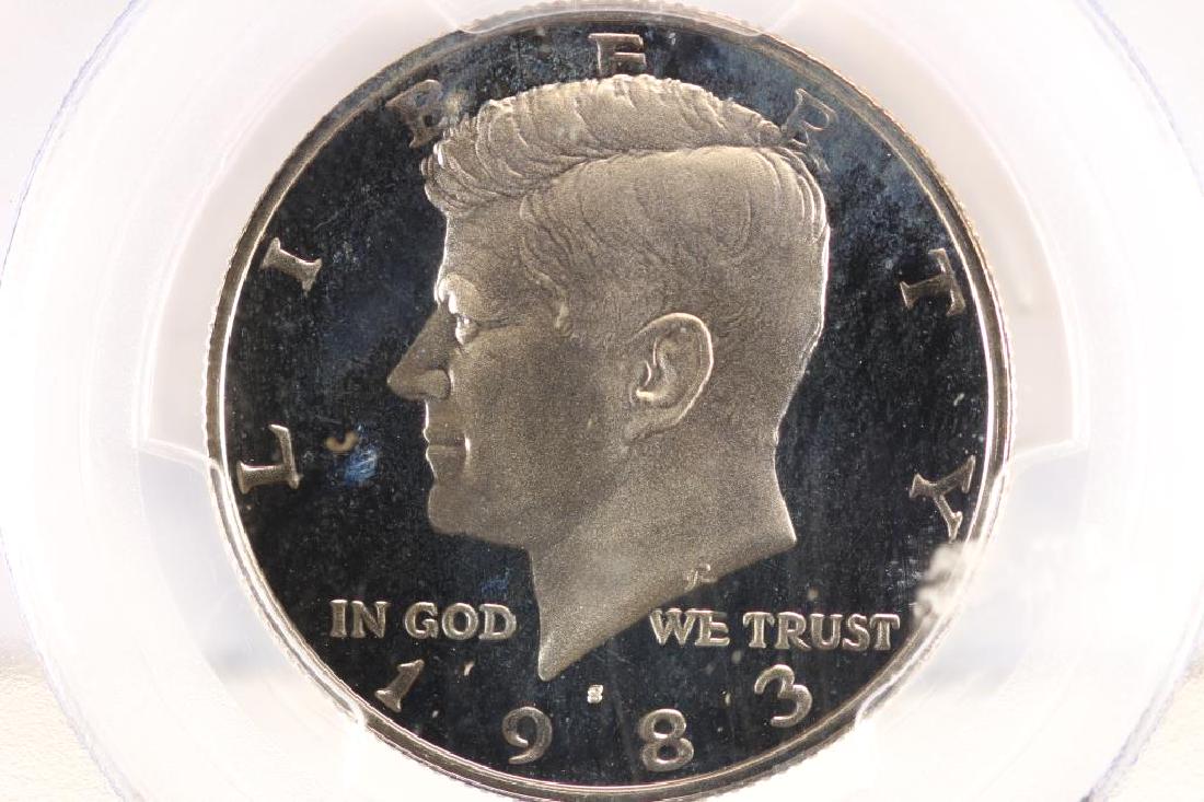 1983-S KENNEDY HALF DOLLAR PCGS PR70 DCAM (1 of 3)