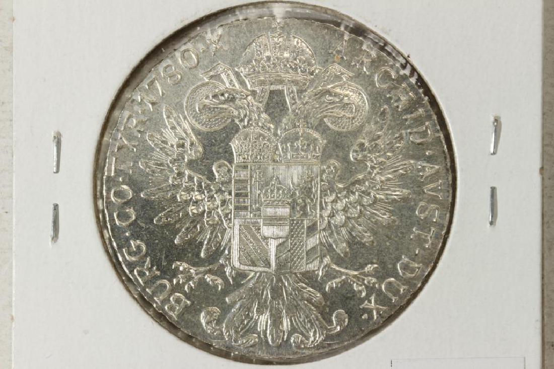 1780 AUSTRIA MARIA THERESIA THALER (SILVER) UNC: You must call us at 1-763-862-8302 or email us at bidalotauction@aol.com with your credit card number directly. Thanks.
