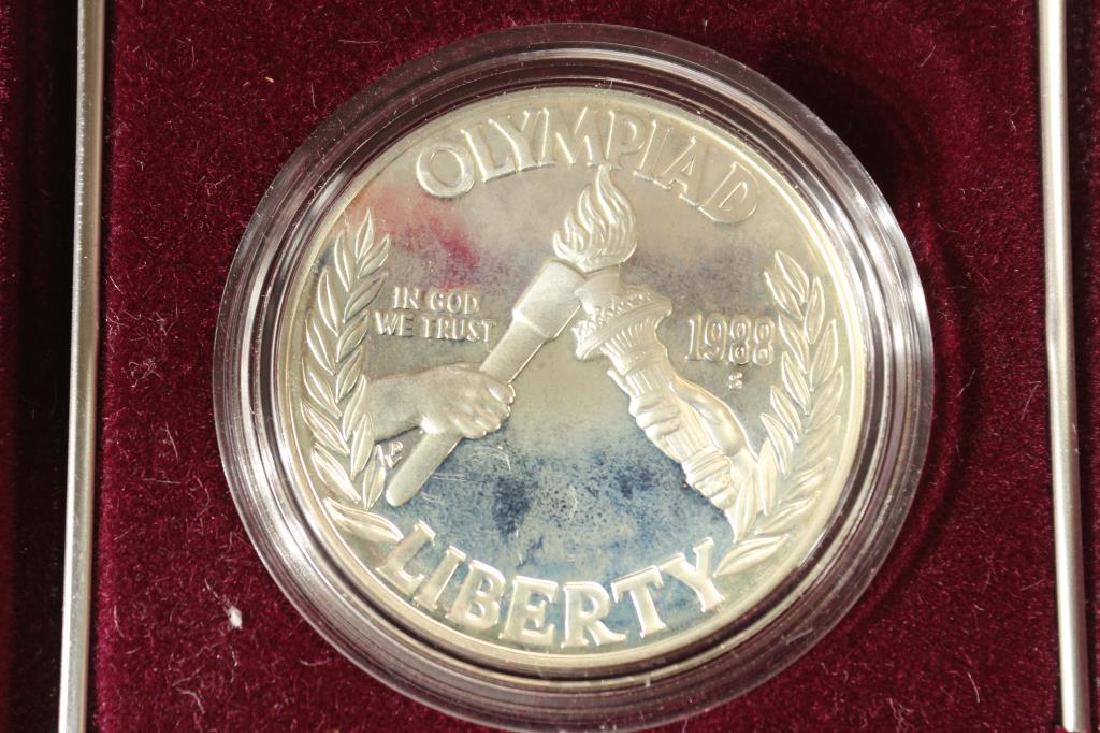 1988-S US OLYMPIC PROOF SILVER DOLLAR (1 of 3)