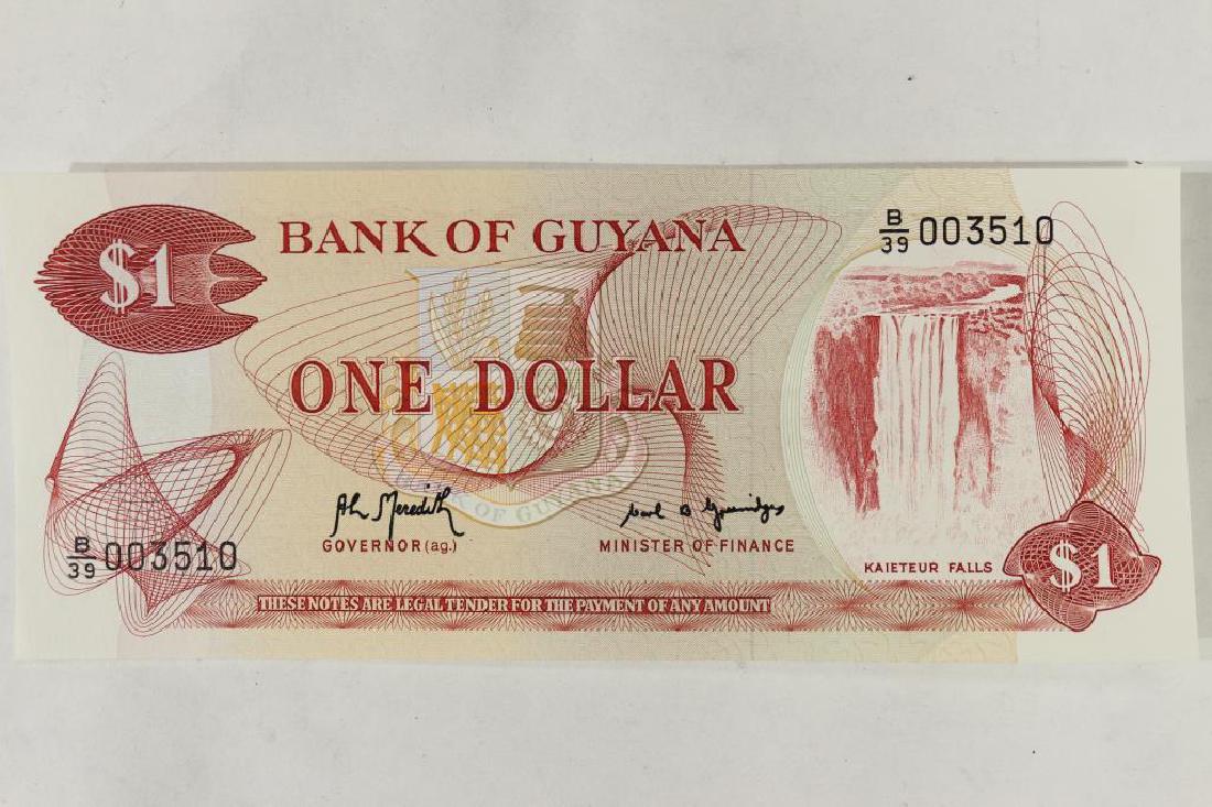 (1992) GUYANA $1 CRISP UNC: You must call us at 1-763-862-8302 or email us at bidalotauction@aol.com with your credit card number directly. Thanks.