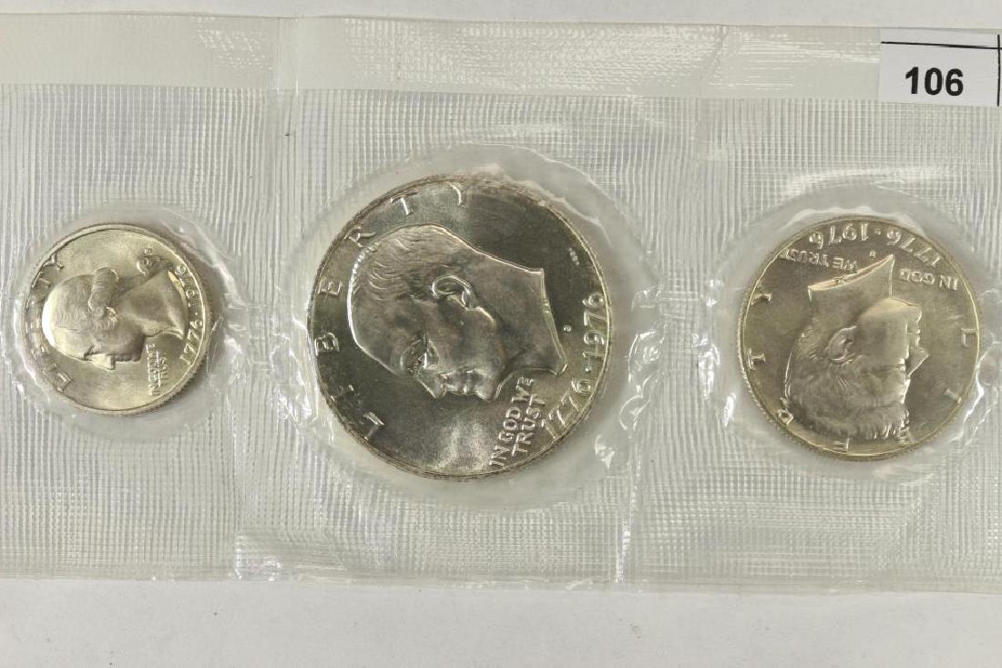 1976 US BICENTENNIAL SILVER UNC SET NO ENVELOPE (1 of 2)