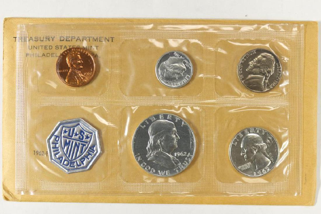 1962 US SILVER PROOF SET (WITH ENVELOPE) (1 of 2)