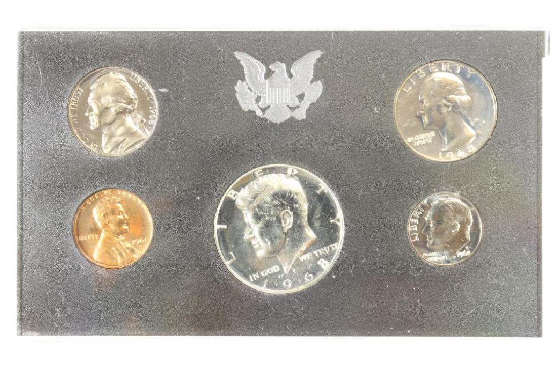 1968 US PROOF SET WITHOUT BOX, 40% SILVER JFK HALF (1 of 2)