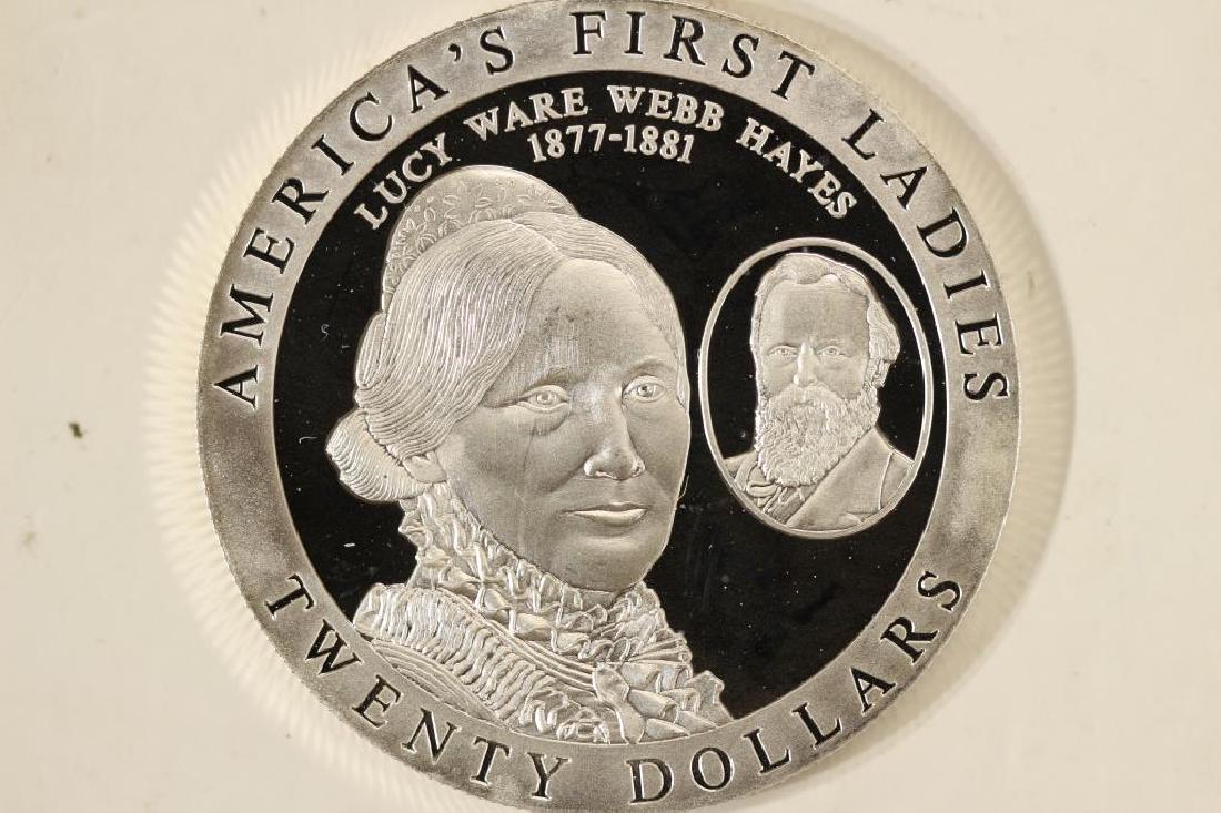 2003 LIBERIA SILVER PROOF $20 AMERICAS 1ST LADIES (1 of 2)