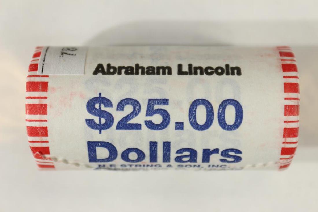 $25 ROLL OF 2010 ABRAHAM LINCOLN PRESIDENTIAL $'S (1 of 2)