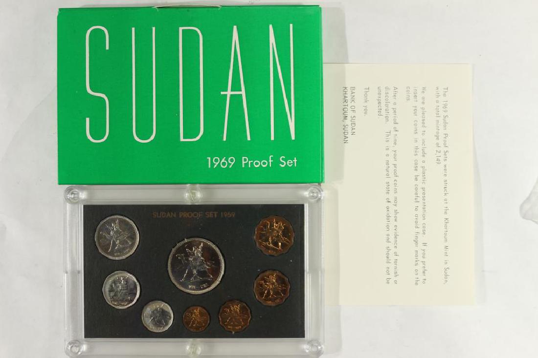 1969 SUDAN PROOF SET, ORIGINAL MINT PACKAGING: MINTAGE OF ONLY 2149 SETS