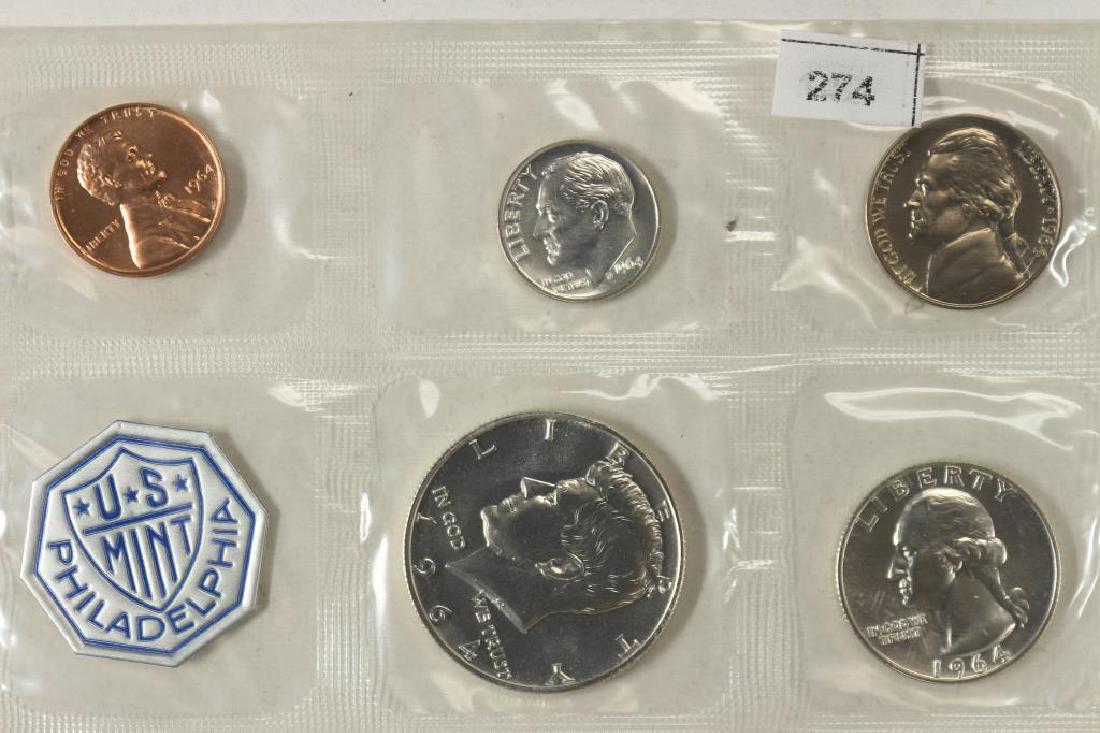 1964 US SILVER PROOF SET (WITHOUT ENVELOPE) (1 of 2)