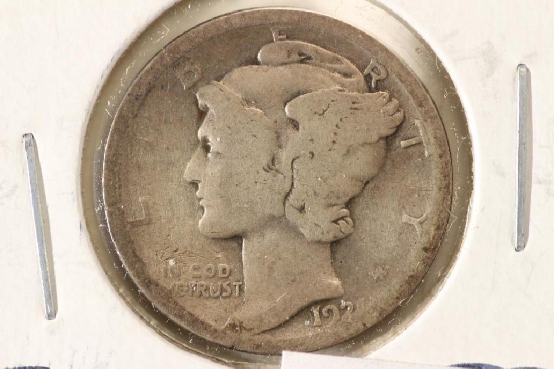 1921-D MERCURY DIME KEY DATE: You must call us at 1-763-862-8302 or email us at bidalotauction@aol.com with your credit card number directly. Thanks.