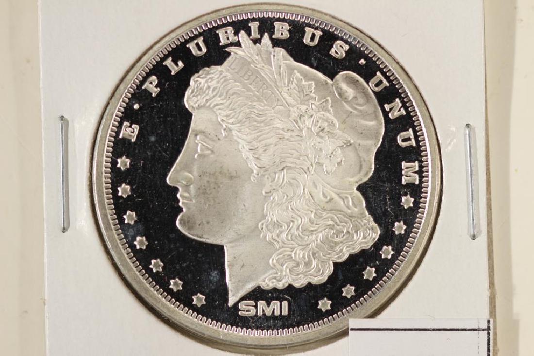1 TROY OZ .999 FINE SILVER PROOF ROUND SMI: MORGAN / EAGLE