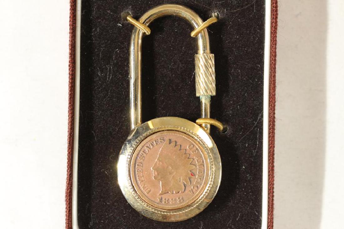 KEYRING WITH 1888 INDIAN HEAD CENT (1 of 2)