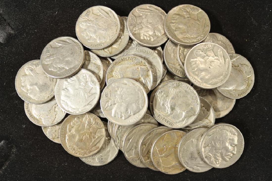 40 ASSORTED FULL DATE 1930'S BUFFALO NICKELS (1 of 1)