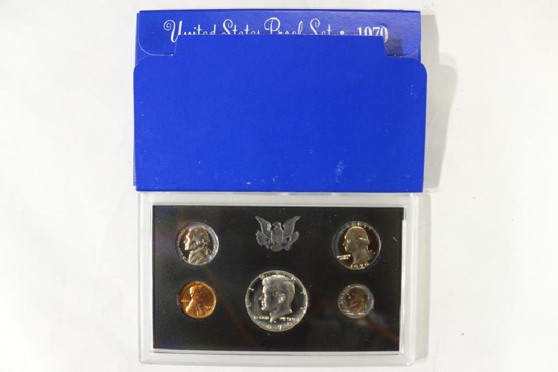1970 US PROOF SET WITH BOX, 40% SILVER JFK HALF (1 of 2)
