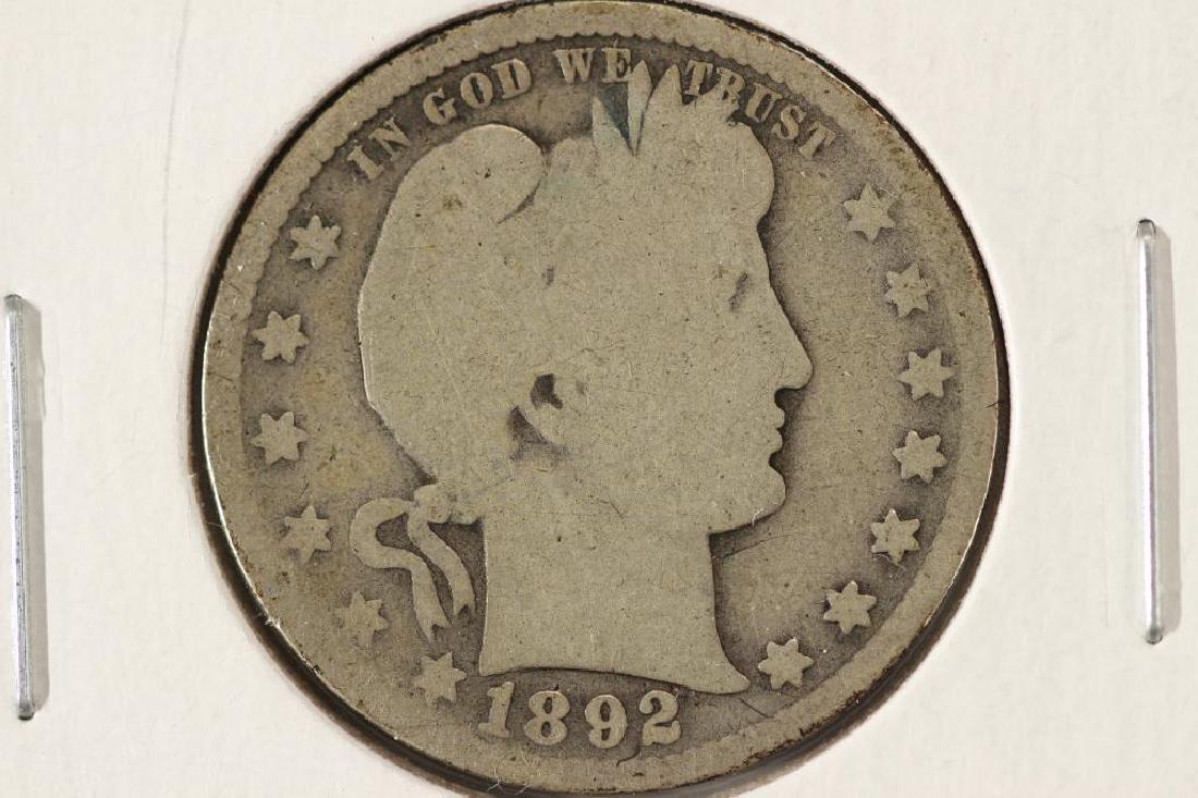 1892-O BARBER QUARTER (1 of 2)