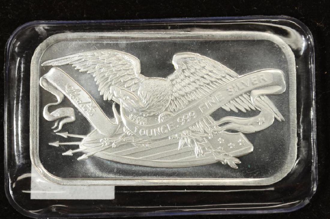 1 TROY OZ .999 FINE SILVER PROOF BAR SILVERTOWNE (1 of 2)