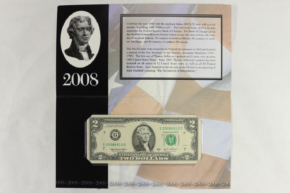 2003-A CHICAGO $2 SINGLE NOTE SERIAL NUMBER STARTS (1 of 3)
