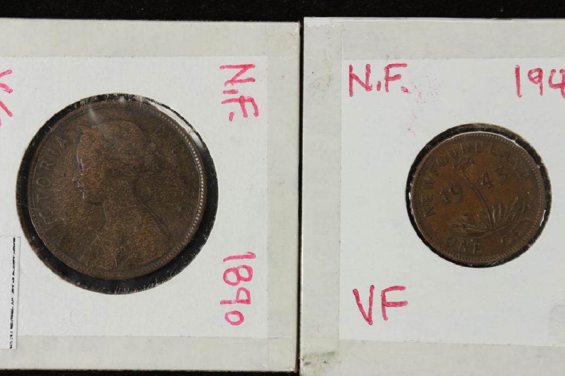 1890 & 1943 NEWFOUNDLAND PENNIES (1 of 2)
