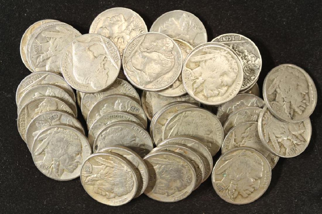 40 ASSORTED 1930'S FULL DATE BUFFALO NICKELS (1 of 1)