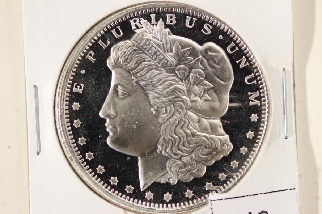 1 TROY OZ .999 FINE SILVER PROOF ROUND MORGAN: EAGLE