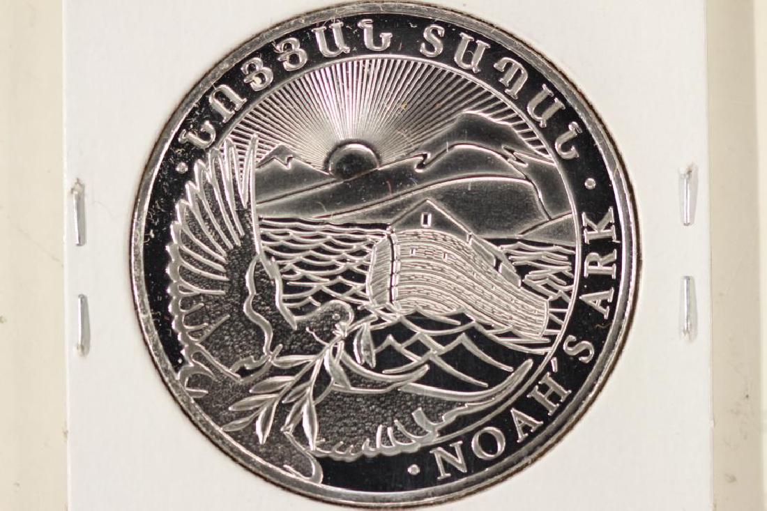 2016 REPUBLIC OF ARMENIA SILVER PROOF 500 DRAM: NOAH'S ARK