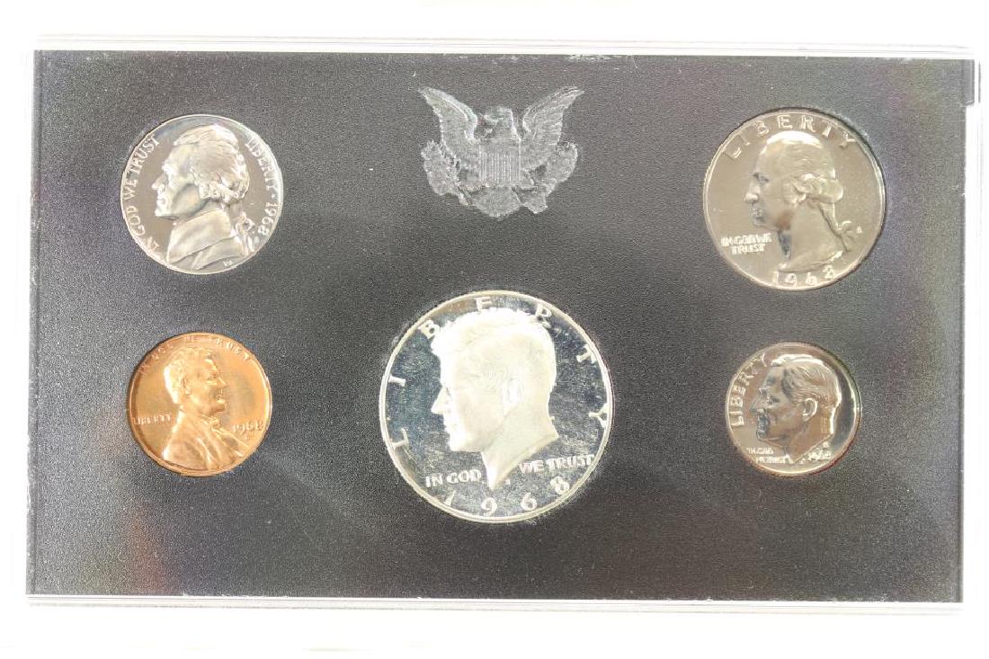 1968 US PROOF SET WITHOUT BOX, 40% SILVER JFK HALF (1 of 2)