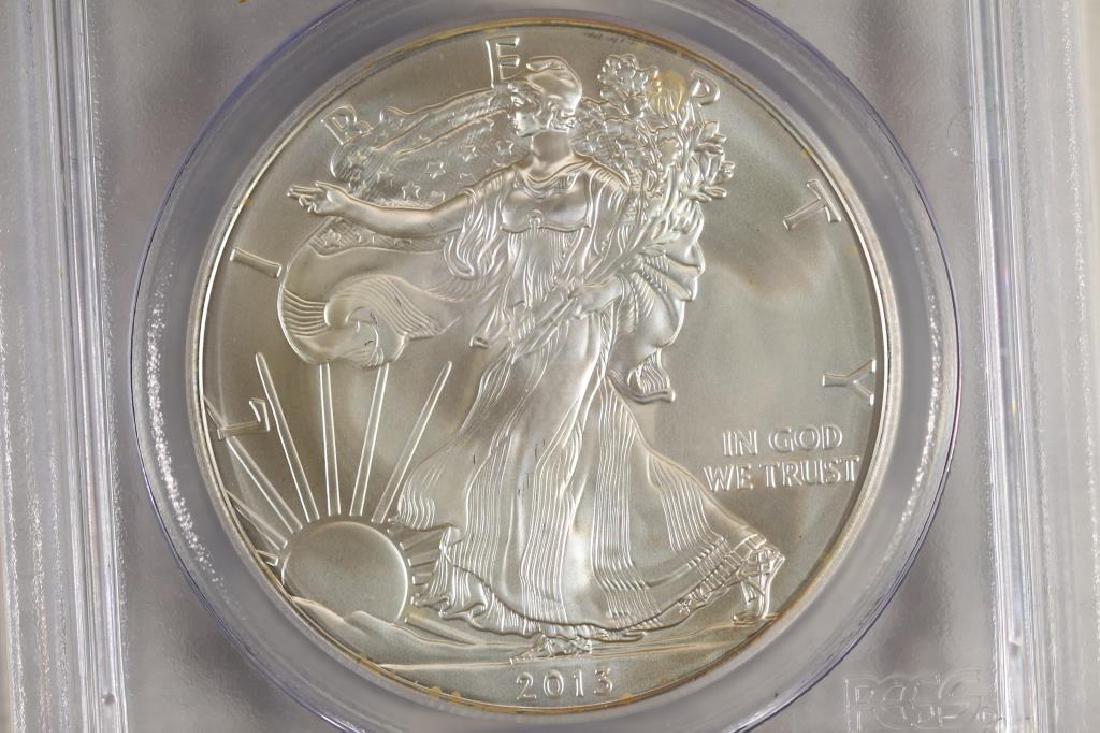 2013 AMERICAN SILVER EAGLE PCGS MS69 FIRST STRIKE (1 of 4)