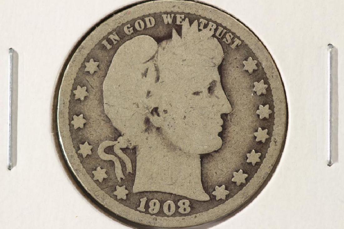 1908-O BARBER QUARTER (1 of 2)