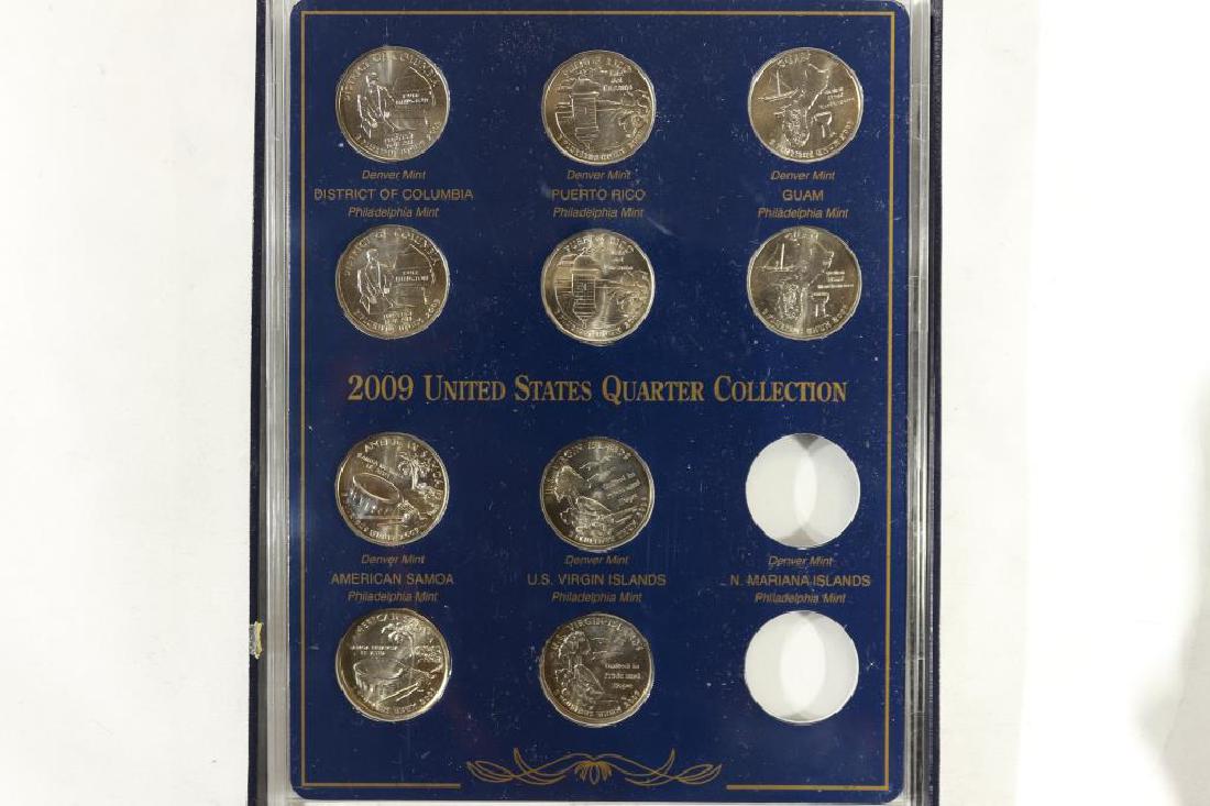2009 US QUARTER SET, DISTRICT OF COLUMBIA P & D,: PUERTO RICO P & D, GUAM P & D, AMERICAN SAMOA P & D AND US VIRGIN ISLANDS P & D