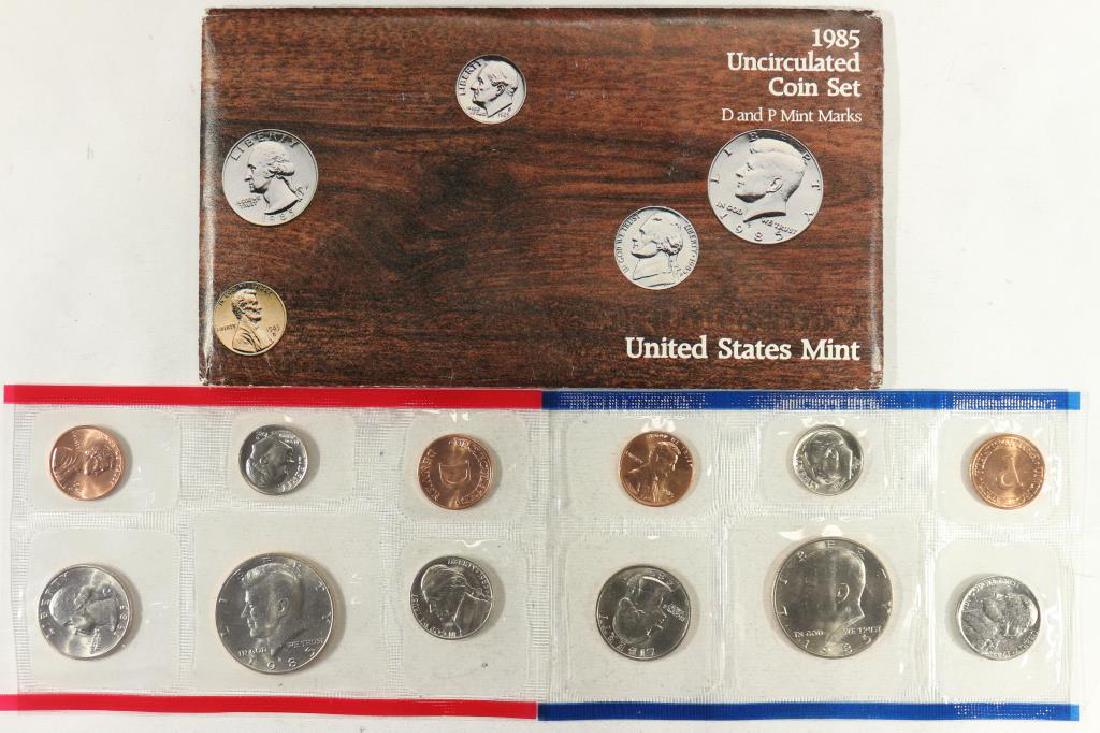 1985 US MINT SET (UNC) P/D (WITH ENVELOPE) (1 of 2)