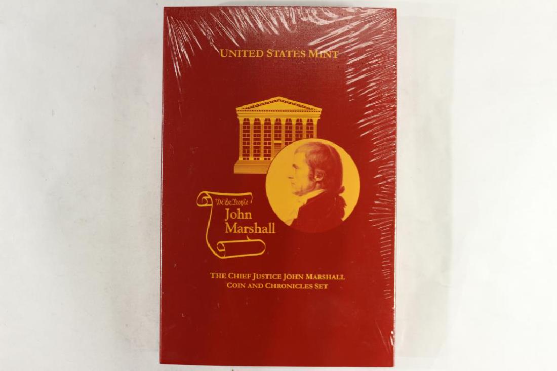 2005 US MINT CHIEF JUSTICE JOHN MARSHALL: COIN & CHRONICLES SET, SEALED ORIGINAL US MINT PACKAGING