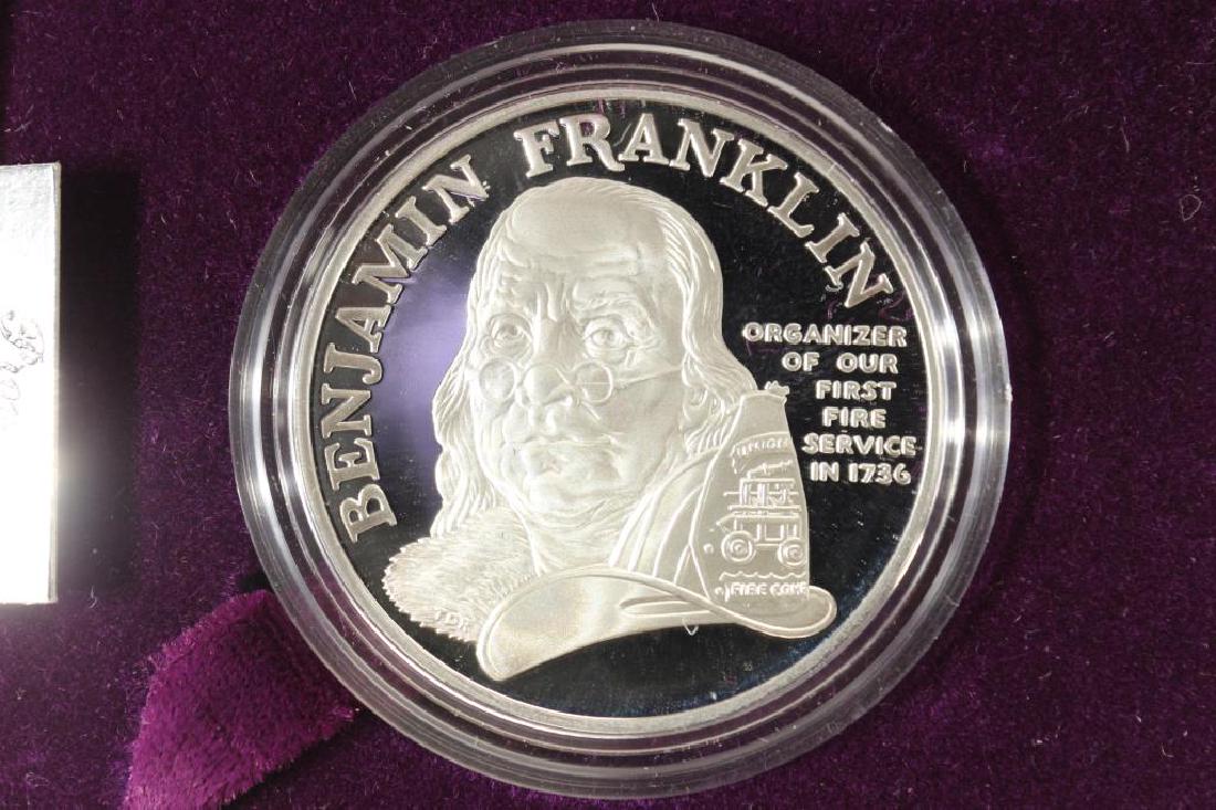 US MINT BENJAMIN FRANKLIN FIREFIGHTERS PROOF (1 of 3)