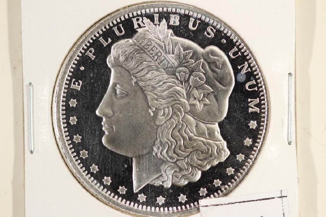 1 TROY OZ .999 FINE SILVER PROOF ROUND MORGAN /: EAGLE