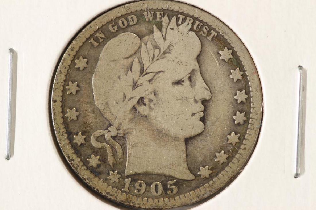 1905 BARBER QUARTER VERY GOOD (1 of 2)