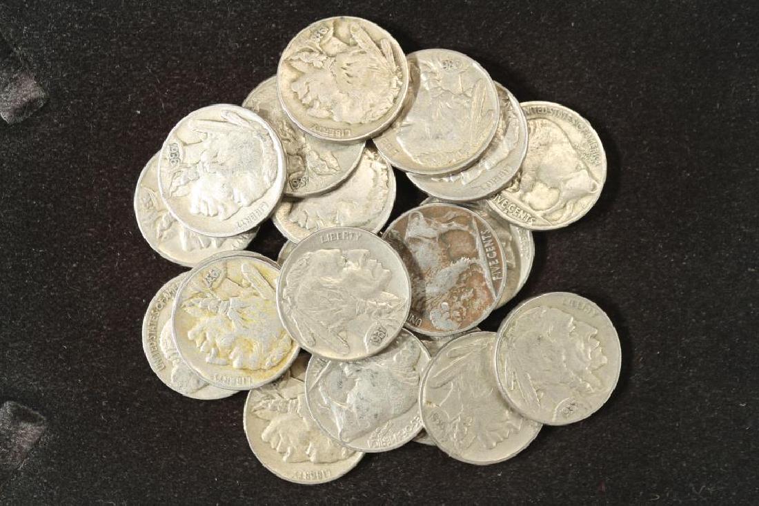 20 ASSORTED FULL DATE 1930'S BUFFALO NICKELS (1 of 1)