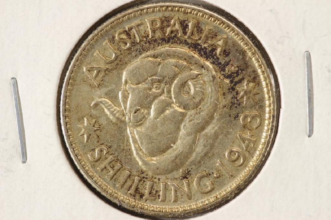 1943-S AUSTRALIA SILVER SHILLING .1680 OZ. ASW (1 of 2)